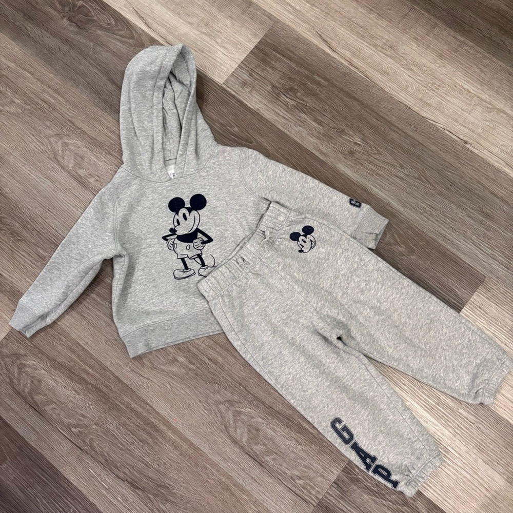 Mickey Mouse Hoodie Pants Set for toddler boy gap x disney